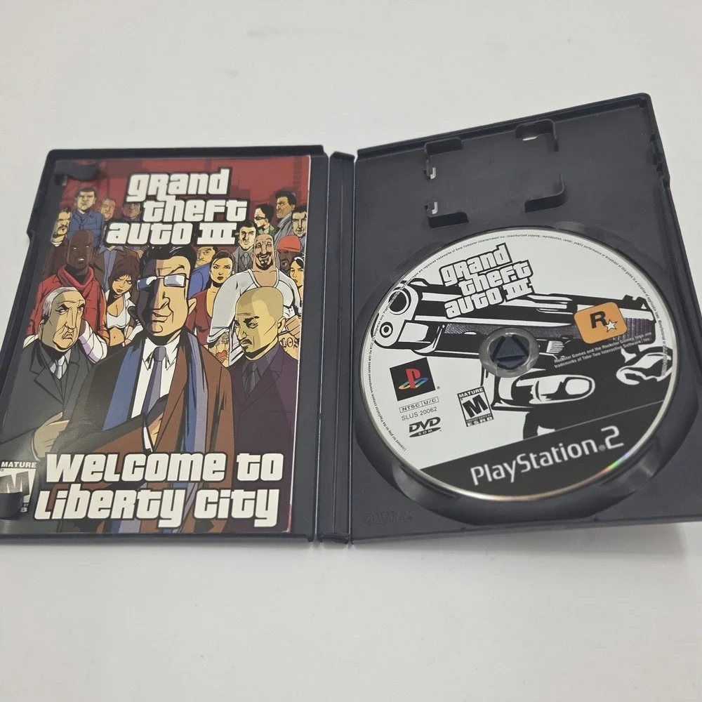 Grand Theft Auto III 3 PS2 PlayStation 2 Game Complete CIB Manual